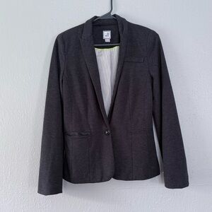 JCPenney Women’s Gray Blazer Size S (4–6) –Tailored Rayon polyester